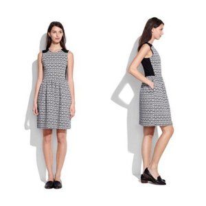 Madewell Sleeveless ALine Diamond Jacquard Dress